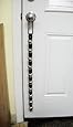 Warner Decorative Leather Strap Door Bell 28" With 10 Silver Plated Jingle Sleigh Bells