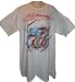 Men's Ed Hardy T-Shirt White Short Sleeve Blue Dragon XXL