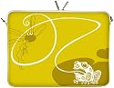 DIGITTRADE LS147-15 Frog King Designer Notebook Sleeve Housse Pour Ordinateur Portable 15,4" jusqu'&agrave; 15,6" (39,1 - 39,6 cm) Large N&eacute;opr&egrave;ne Pochette Sacoche