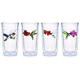 Tervis Tumbler Hummingbirds 16-Ounce Double Wall Insulated Tumbler, Set of 4