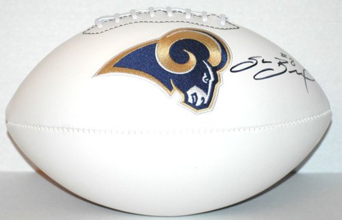 SAM BRADFORD ST.LOUIS RAMS SIGNED AUTOGRAPHED FOOTBALL MATCHING HOLOGRAMS NUMBERS AND COA