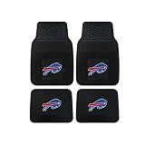 A Set of 4 NFL Universal Fit Front and Rear All-Weather Floor Mats - Buffalo Bills by Fan Mats
