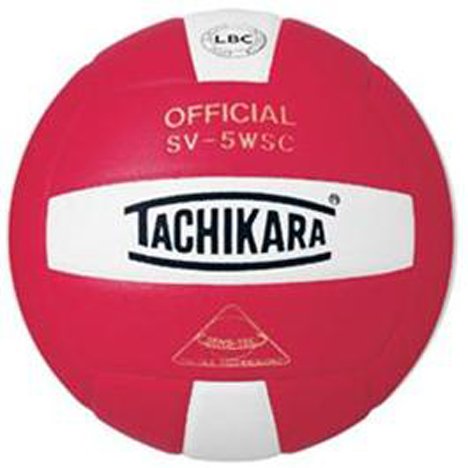 NFHS SV-5WSC Indoor Competition Volleyballs SCARLET/WHITE REGULATION