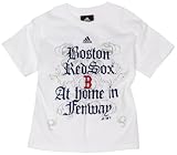 MLB Boys' Boston Red Sox Feared Short Sleeve Tee, White, X-Large