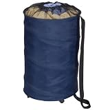 Rolling Hamper Polyester with wheels Red