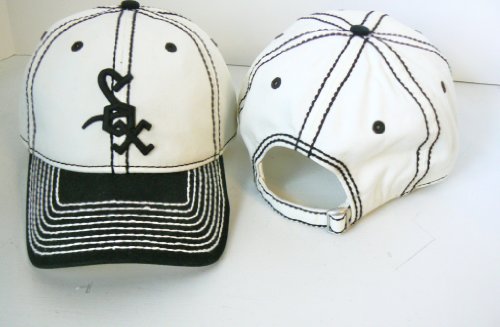 MLB Chicago White Sox Stitches Retro Logo Structured Adjustable Baseball Hat at Amazon.com