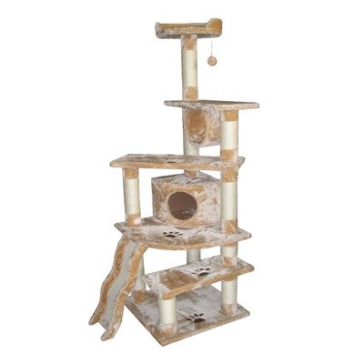 Shanghai Cat Tree Color: Beige