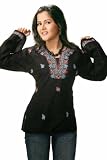 Black long sleeves Embroidered Kurti/Tunic