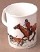 Imported British Fine Bone China Mug - Equestrian Foxhunting "Tail End Charlie", Humorous Horse Mug, Sale