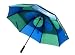 Gustbuster Pro Series 62 Umbrella Navy/Green Style 5 Rubber Handle