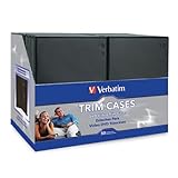 Verbatim 95094 DVD or Blu-ray Tall Video Storage Case, Black, 50-Pack