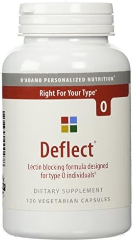 D'Adamo Personalized Nutrition - Deflect Lectin Blocker (Type O) 120vc by The Blood Type Diet
