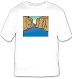 419N2BmXdmL. SL160  T shirt with water, mountain, Europe, valley, fjord, Norway, scene, hill, cliff, river