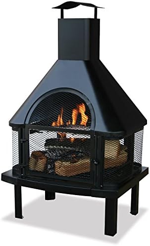Best Large Outdoor Wood Burning Fire Pit Patio Deck Backyard Fireplace Firehouse Warmer