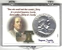 1952-P U.S. Benjamin Franklin Half Dollar in Display Case - 90% Silver