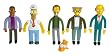 The Simpsons Figure in Box : Homer with Frineds