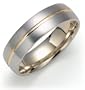 14k Two-Tone 6mm Engraved Band