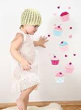 Forwalls Sweet Cupcakes Removable Wall Decal Stickers
