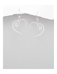 Heart Earrings In 92.5 Sterling Silver