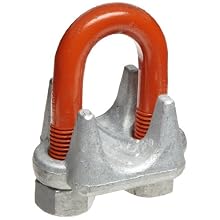 CM M255 Wire Rope Clip, Steel, 1" Size, 250 lbs Capacity