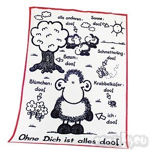 Sheepworld Decke, Kuscheldecke weiß