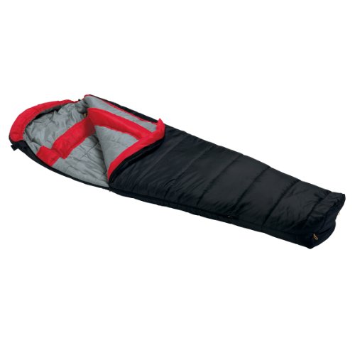 Wenzel Windy Pass 0-Degree Mummy Sleeping Bag, Black, 33 x 84-Inch