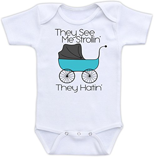 They See Me Strollin They Hatin – Funny Baby Bodysuit (3M Bodysuit)