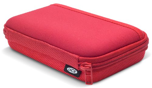 LaCie Cozy Transporttasche 8,9 cm (3,5 Zoll) Design by Sam Hecht Rot