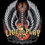 Live To Play/Guitar Adult T-Shirt