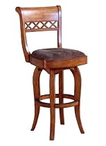 Berkline Family Dining Rustic Oak 30-Inch Tristan Swivel Barstool