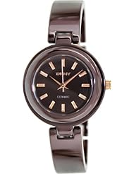 Dkny Womens NY8551 Brown Ceramic Analog Quartz Watch with Brown Dial
