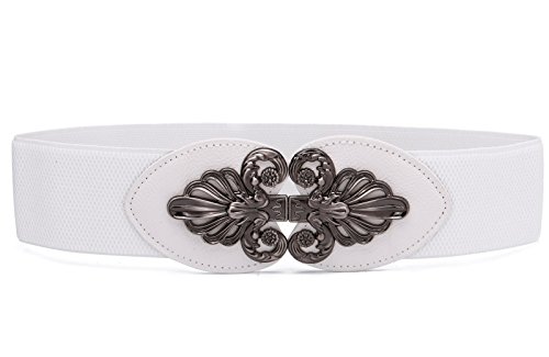 Syuer Womens Wide Elastic Stretch Vintage Waist Belt (L-XL (31
