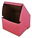 Southern Champion Tray 0845 Pink Paperboard Non-Window Lock-Corner Bakery Box, 8