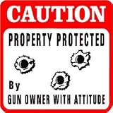 CAUTION: OWNER PROPERTY PROTECTION sign
