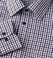 2" Longer Pure Cotton Quick Iron Checked Shirt