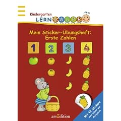 Lernraupe: Mein Sticker-�bungsheft: Erste Zahlen