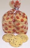 Gourmet Food : Scott's Cakes 1 lb. Chocolate Chip Shortbread Cookies in a Pumpkin Bag