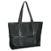 Buxton Peyton Laptop Tote Nylon/Faux Leather 18 X 5 X 13 Inch Black Stylish Large