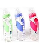 Comfi Angled Nursers - 9oz. 3pk. - Purple / Green / Pink