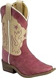 Double-H Boots Dk Pink Kds Sqrtoe Bt - 11D