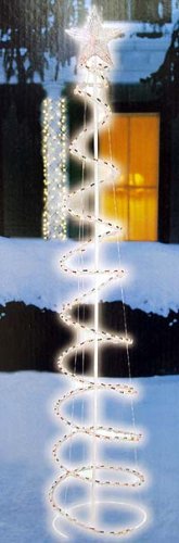 6' Spiral Christmas Tree Yard Art With 200 Multi Lights #ES68-323 6' Spiral Christmas Tree Yard Art With 200 Multi Lights #ES68-323