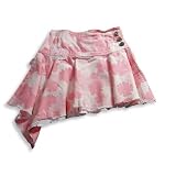 Wild Mango - Girls All Over Printed Flower Skirt, Rose Pink