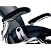 Herman Miller Aeron Home Office Chair Loaded - Polished Aluminum Frame - Leather Arms - PostureFit - Grey Black Tuxedo Pellicle - Medium Size B