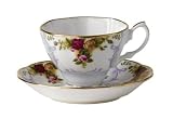 Royal Albert Rose Cameo Collectible Teas Teacup and Saucer, Violet