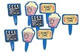 12 pc Movie Night Cupcake Picks 12 pc Movie Night Cupcake Picks