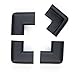 Edge Armor 4 Corner Protectors Plus 2 Meters of Edge Guard - Jet Black