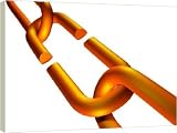 Review Media Storehouse  / Broken chain - Canvas 16x12 (40x30cm) by Science Photo Library