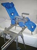 Contour 4 in 1 Bath Slider System - Secure Seat Positioning Commode/Shower Chair Only. Size: Large