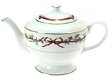 Royal Worcester Holly Ribbons Teapot and Cover