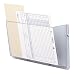 Unbreakable Polycarbonate Wall Pockets, Mount Hardware Incl, Invoice Size, Clear EXP40505